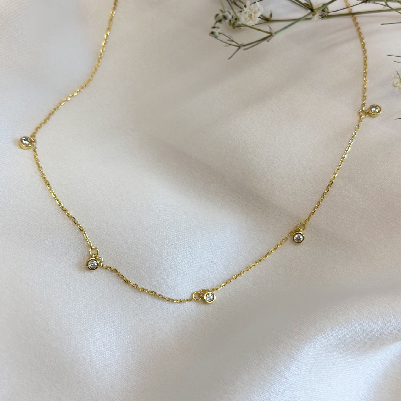 14k Gold Vermeil Puntino Halskette
