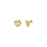 Amanda heart earrings