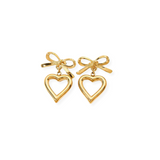 Love earrings gold