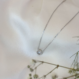 Ponto de luz Halskette aus Sterling Silber