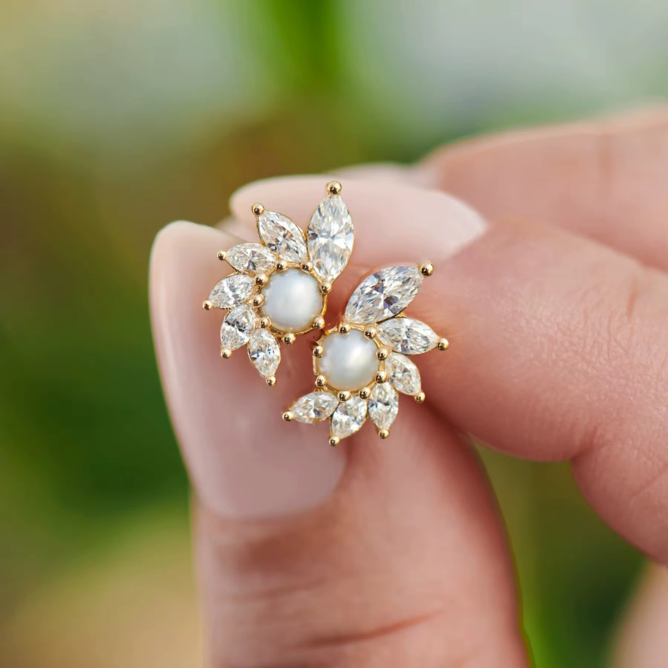 14k Gold Vermeil Lūmen Ohrringe